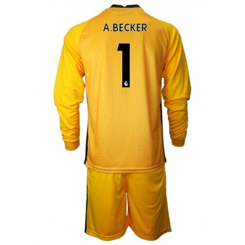 Liverpool Dres A.Becker 1 Golmanski Dječji Gostujući 2020/21 Dugim Rukavima Liverpool Dres A.Becker 1 Golmanski Dječji Gostujući 2020/21 Dugim Rukavima